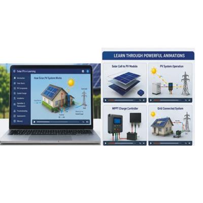 Solar PV E-Learning Module Using Animations for Learning and Training