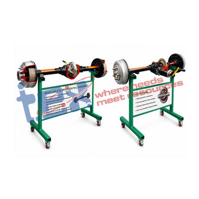 Full floating axle and semi- floating axle assembly