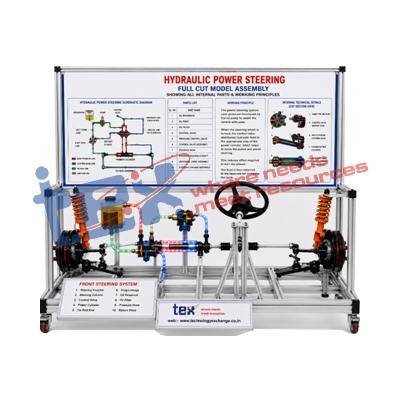 Hydraulic Power steering full cut model Assembly with housing attachment