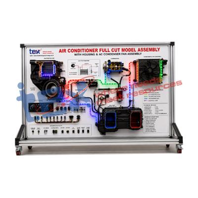 Air conditioner full cut model Assembly with housing & ac condenser